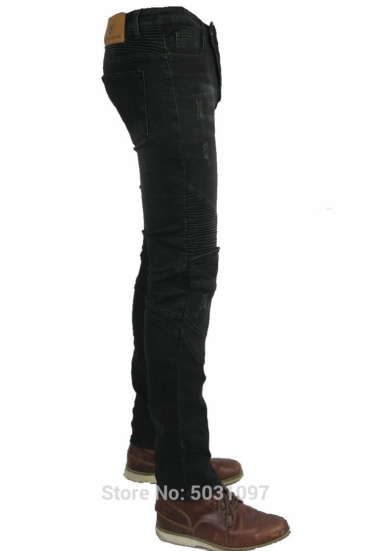 volero moto rcycle pantalon d'équitation super coupe slim moto pantalon de protection featherbad moto rbikers cyclisme jean noir