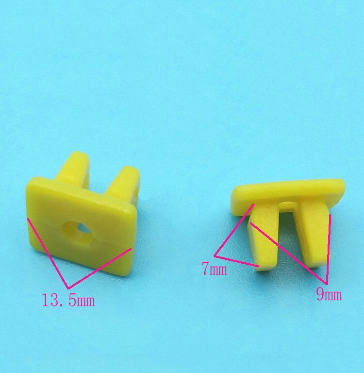 Clips de retenue en plastique 50 pièces, fixation de phare de voiture, feu arrière, lampe de direction, tête carrée, vis d&#39;écrou de fixation