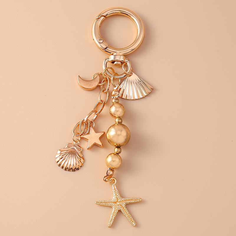 Lindo llavero de corazón de amor de Metal llavero de perla para mujer chica bolso colgantes DIY accesorios de joyería hechos a mano: Azul claro