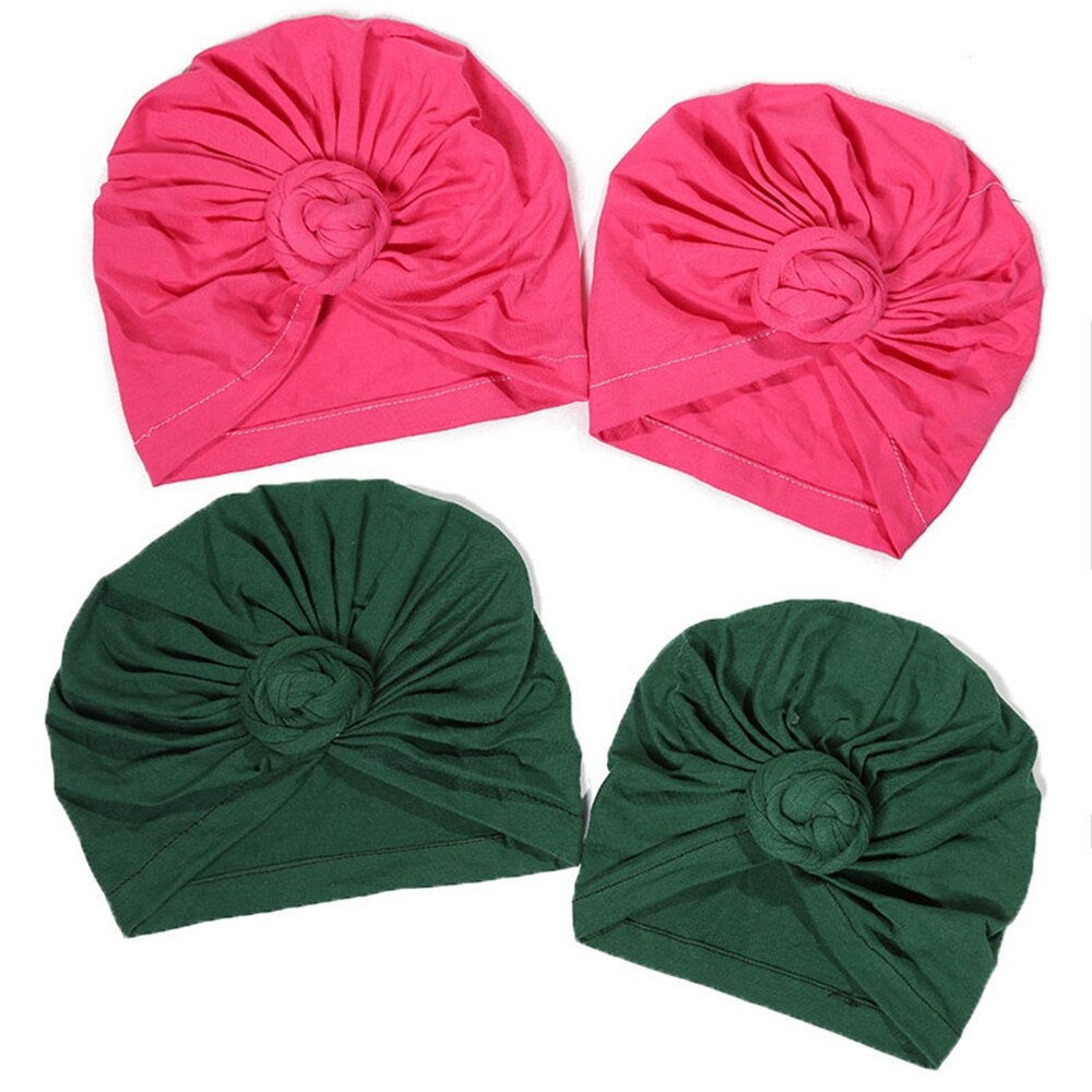 Headwrap Pre-Tied Bonnet Turban Caps for Baby Kids Chemo Hat Cotton Headscarf Baby Girl Headband Chemotherapy Cap