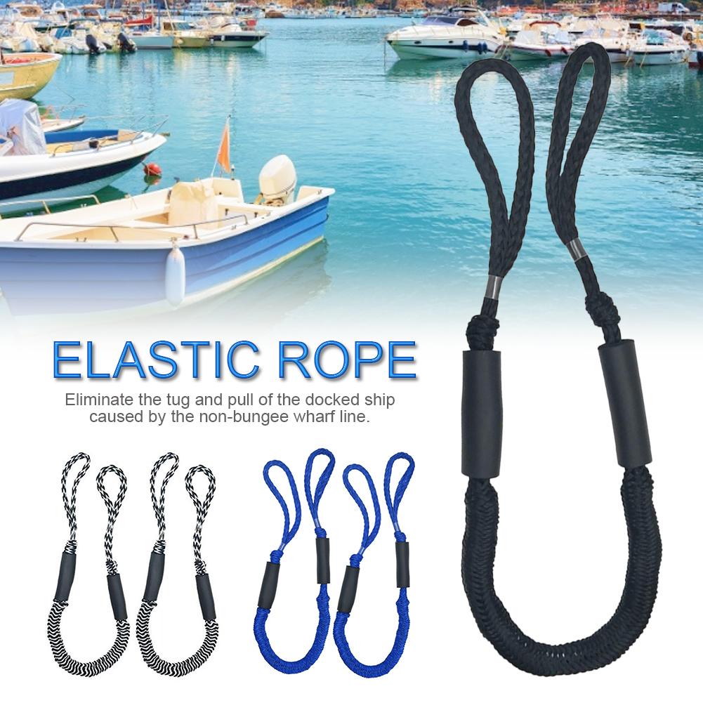 2pcs Boat Dock Lines Mooring Rope Bungee Cords For Boats Jet Ski Kayak Pontoon Boat Accessories