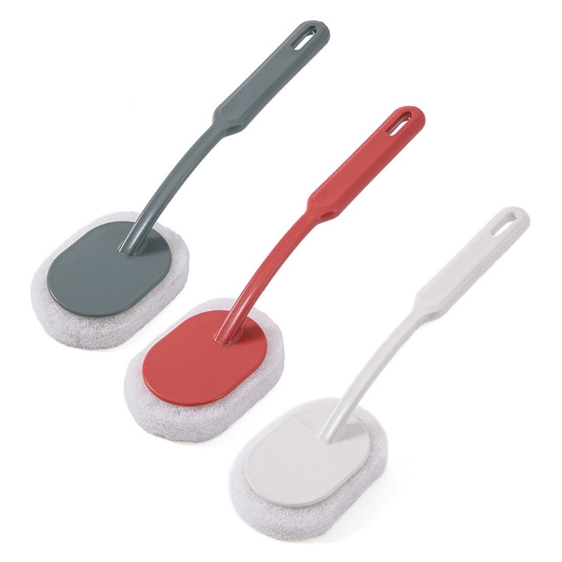 Bathroom Sponge Brush Wall Tile Floor Cleaning Brushes Shower Room Bathtub Toilet Sponge Brush Home Clean Tool