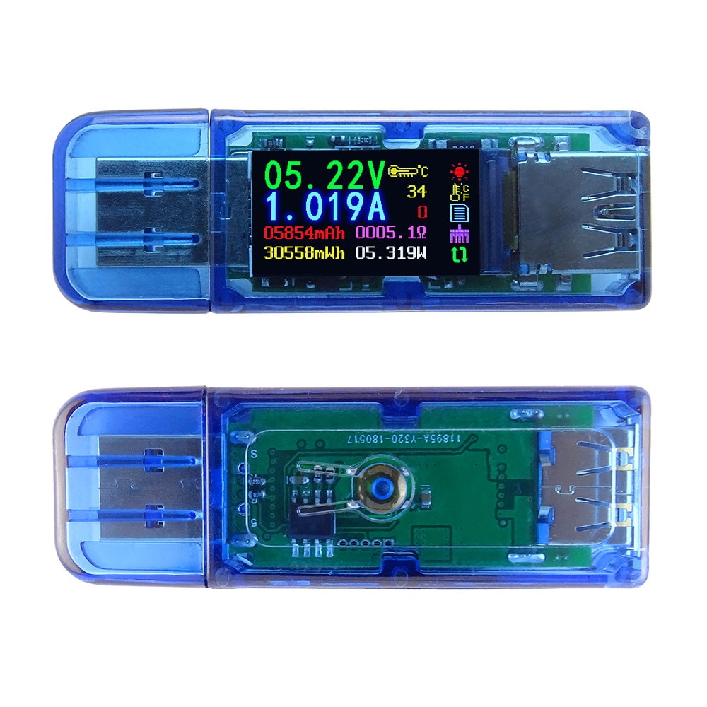beim34 USB 3.0 farbe LCD Voltmeter amperemeter spannung strom Meter Multimeter batterie ladung Energie Bank USB Tester
