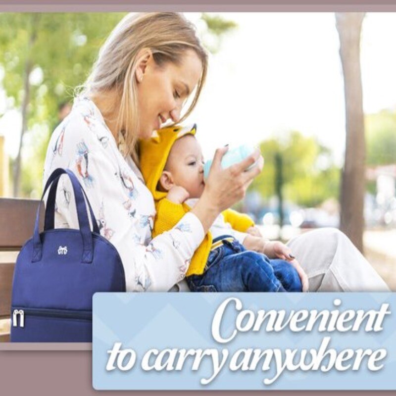 Reusable Insulated Thermal Bag Breast Milk Refrigerated And Fresh-keeping Milk Ice Pack Waterproof Women Bag Organizer