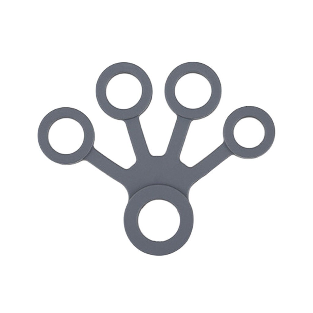 Autism Fidget Toys Sensory Toy Finger Grip Silicone Ring 3 Levels Finger Exerciser Sensory Toy Autismo Antistress Fidget Toy: 3pcs Gray 