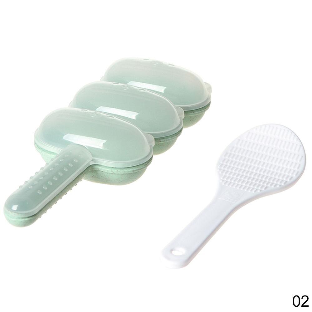 DIY mini kulka ryżu narzędzie robić robienia Sushi piękny wyraz kulka ryżu wibrator robić ryżu w kształcie wiosła dzieci obiad zrobić przyrząd robić formowania kulek ryżowych: 03