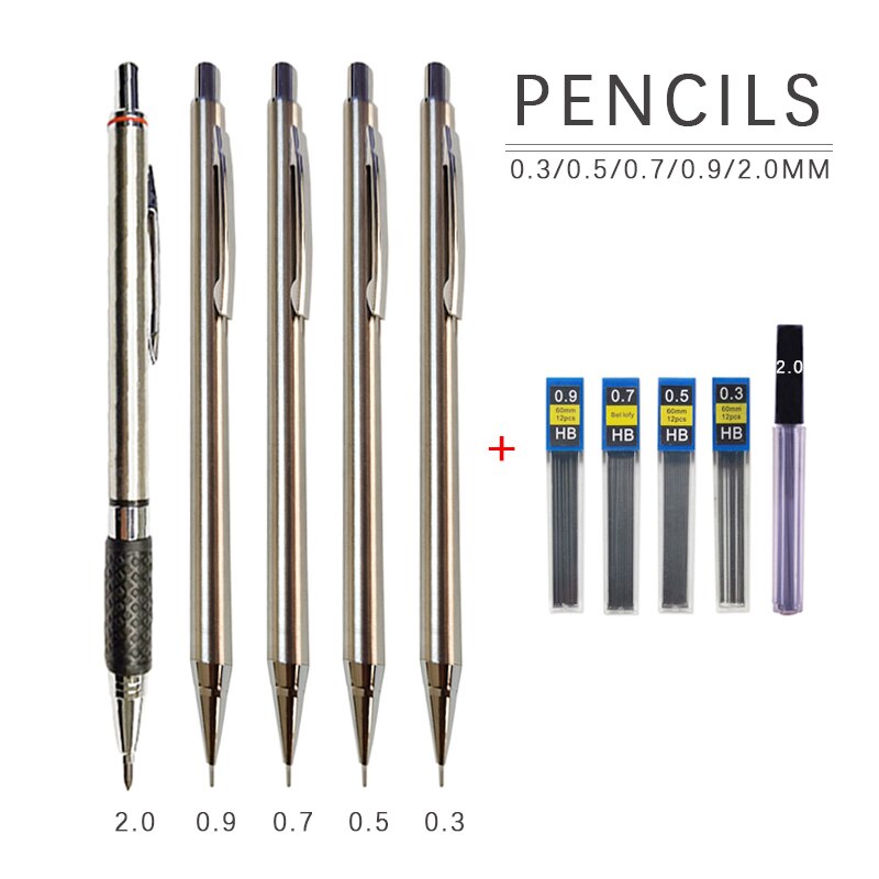 2 Stks/partij Geen Breken Japan Pentel 0.5Mm Mecha... - Vicedeal