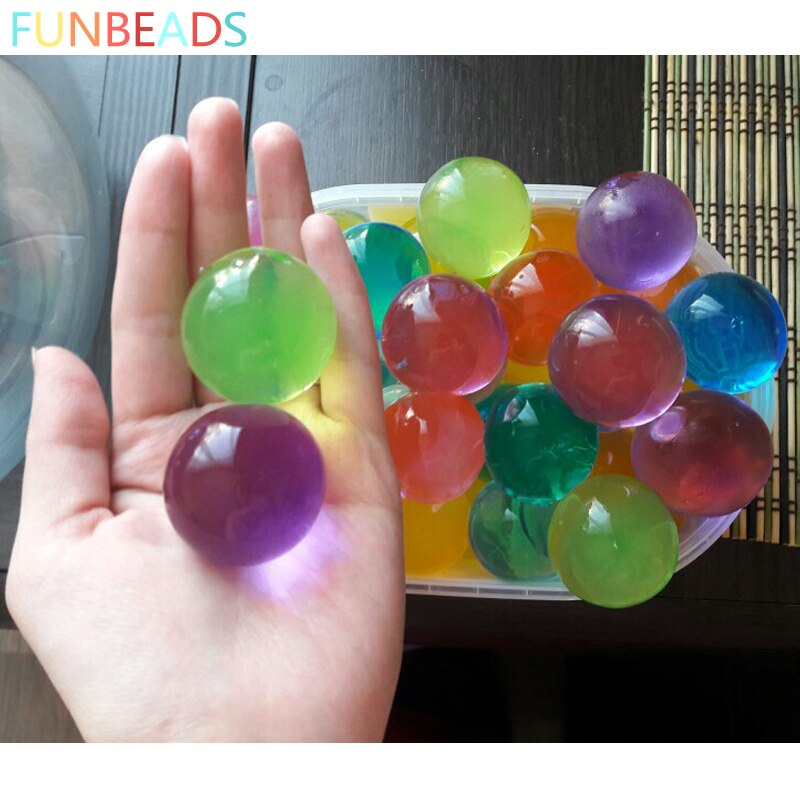 50 Stks/partij 10-12Mm 10 Kleuren Water Kralen Magic Groeiende Up Water Ballen Kristal Bodem Voor Thuis Decor 10-12Mm