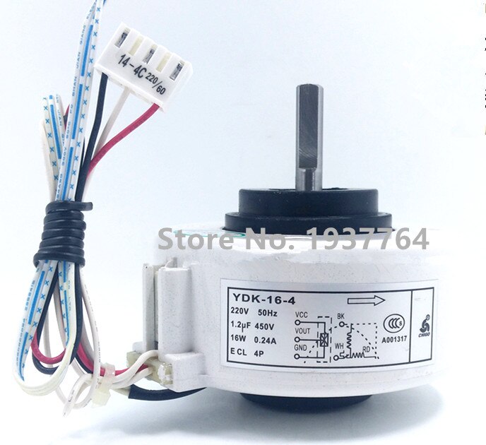 100% for air conditioning Air conditioner Fan motor DC motor YDK-16-4 Short axis long axis: Short axis