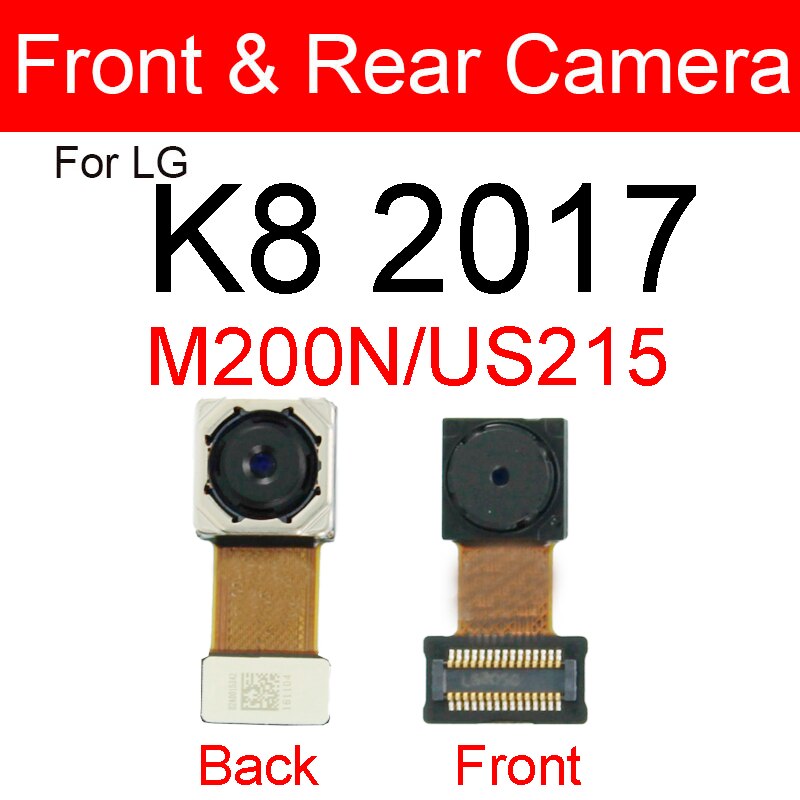 Voorkant & Achter Back Camera Module Voor Lg K7 K8 K10 K8 M200N US215 K10 M250 Kleine + Belangrijkste Grote Camera Reparatie Onderdelen
