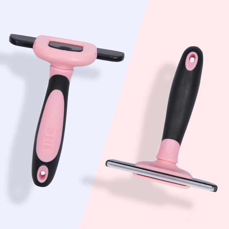 Pet Hair shedding Comb Dog Cat Brush Grooming Tool... – Grandado - Cat Shedding Brush With Hair Removal Function