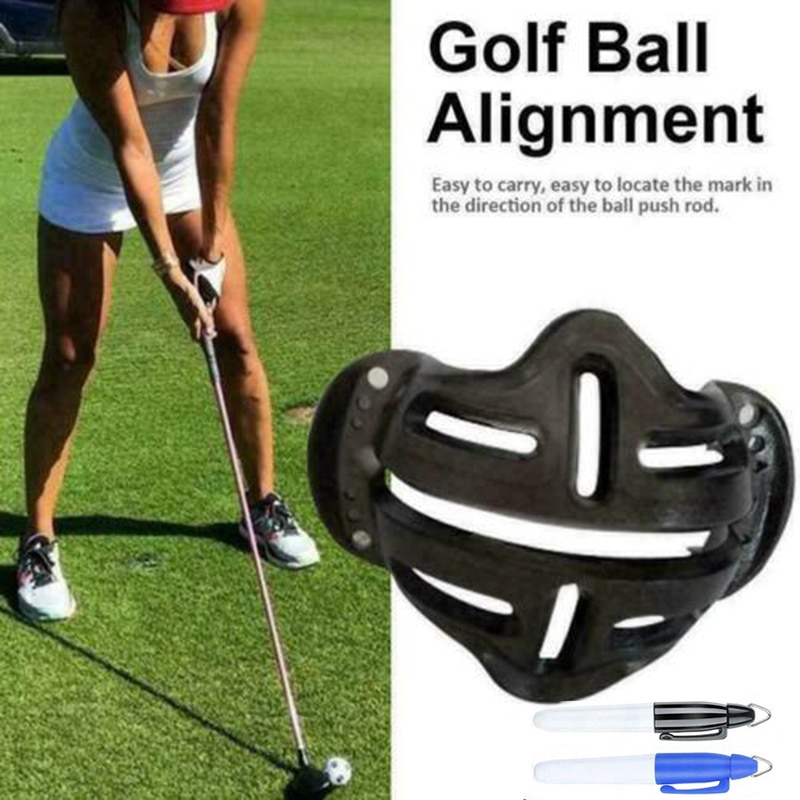 Precision Golf Ball Alignment Identification Tool Putt Positioning Ball Marker YA88