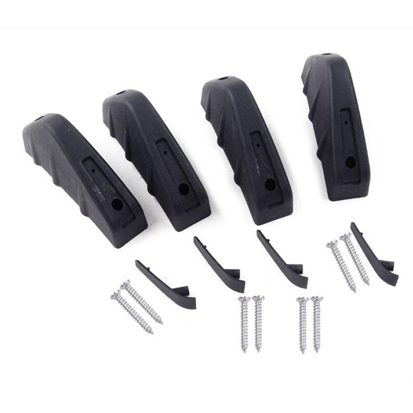 4 st universal bil bak stötfångare läpp diffusor tillbehör för alfa romeo 147 156 159 alfetta berlina brera mito giulia milano kia: Svart