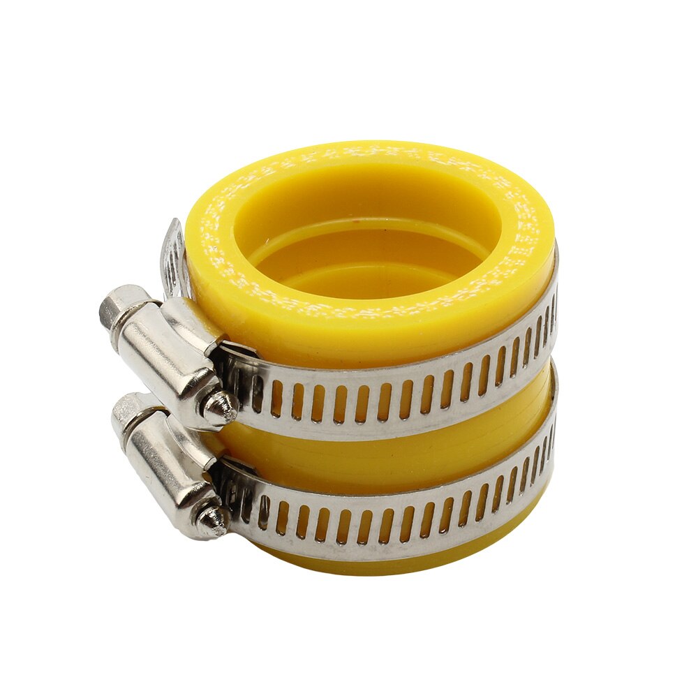 35mm Motorcycle Carburetor Rubber Adapter Inlet Intake Pipe For KEIHIN MIKUNI OKO KOSO PWK Carburetor Accessory: yellow