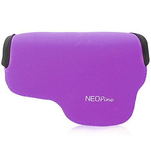 limitX Portable Neoprene Waterproof Inner Camera Bag Soft Case Cover for Panasonic LX100 II 2 LX100M2 Digital Cameras: Purple