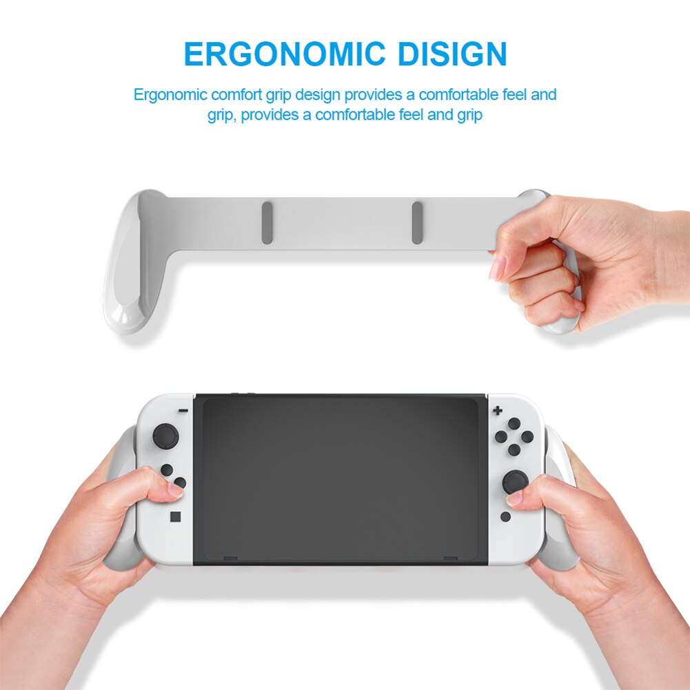 Jys -ns217 handgriffständer passend für nintendo switch oled-spielkonsole, schutzhülle mit halterung und kartenfach