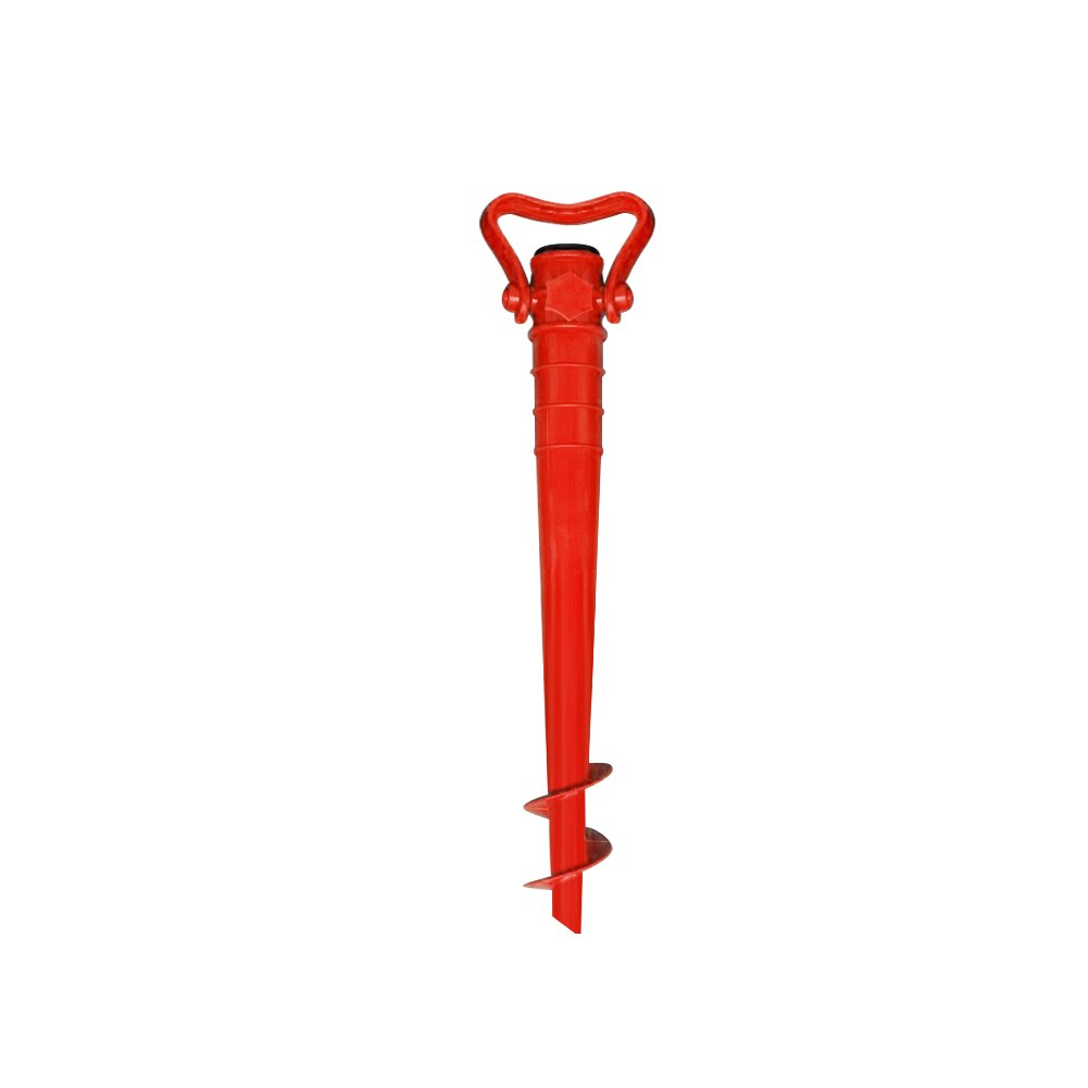 Equipo de lluvia para pesca en la playa, sombrilla para jardín, Patio, perno de pie, inserción, anclaje al suelo, punta, sombrilla, soporte ajustable elástico: Rojo