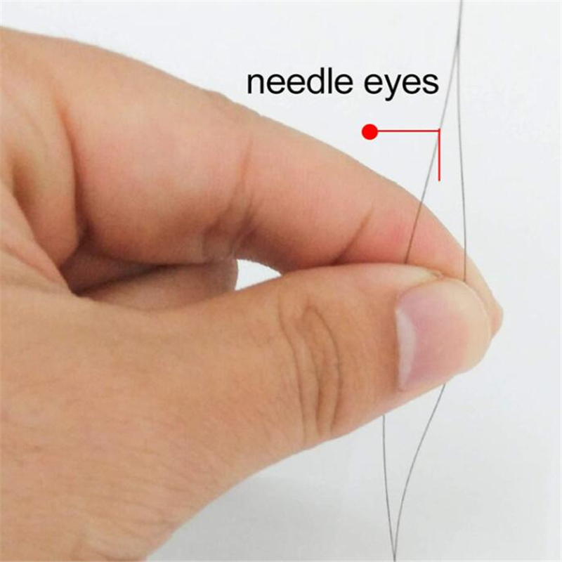 5Pcs Central Opening Curved Beading Needles Stainless Steel Tools Pins for bead Threading String Cord Easy Jewelry Making