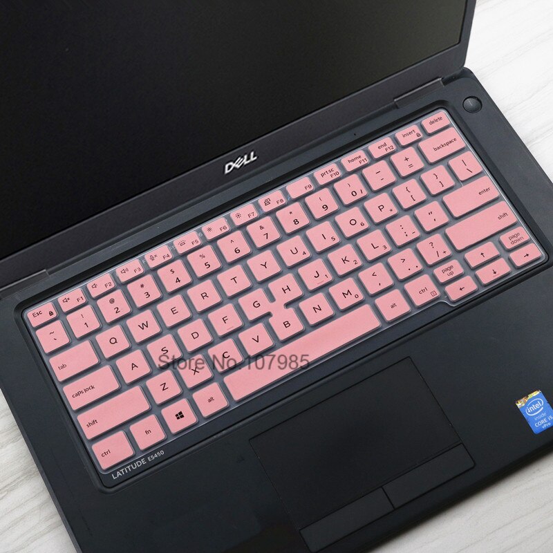 For Dell Latitude 5300 5400 5401 7400 7300 7301 13.3" Silicone Notebook laptop Keyboard Cover Protector Skin: Pink