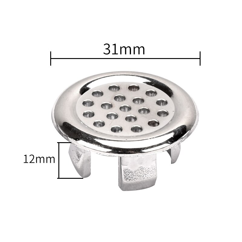 1 ~ 10 sztuk zlew okrągły pierścień przelew zapasowa pokrywa Tidy chromowane wykończenie ceramiczne do łazienki umywalka przepełnienie pierścień łazienka wymienić akcesoria: C / 1PC