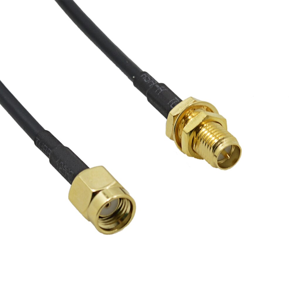 CHIPAL 6 Meter WiFi Extension Cable Pure Copper RG174 RP-SMA Male to Female Connector Wi-Fi Router Antenna Extension Wire