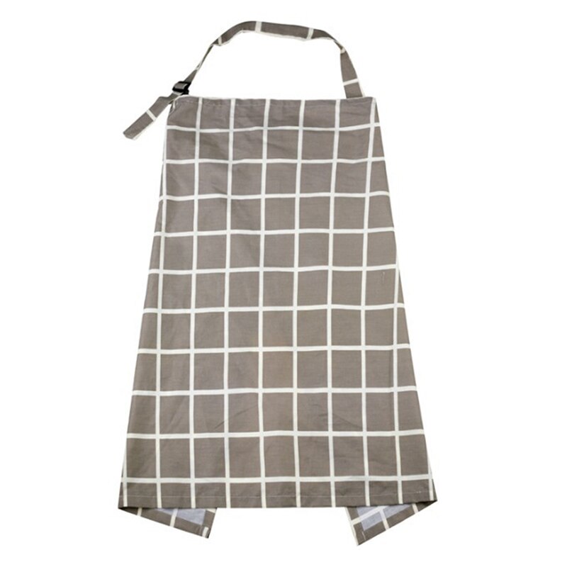 Moeder Uitje Borstvoeding Handdoek 100% Katoenen Baby Voeden Verpleging Covers Anti-Glare Verpleging Doek: Gray plaid