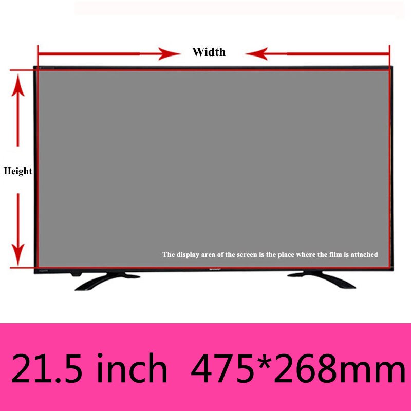 Voor Dell P2715Q 27 Inch Monitor Display Protector Screen Protector Non-Glare Ultra-Clear Anti-Blauw Licht monitor Accessoires: 21.5 inch  475x268mm