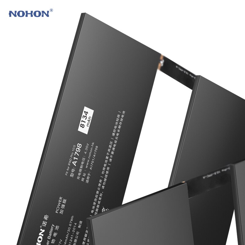 Nohon – batterie li-polymère pour iPad Pro 10.5 "A1798 A1701 A1709, capacité de 8134mAh, pour Apple iPad Pro 10.5 pouces,