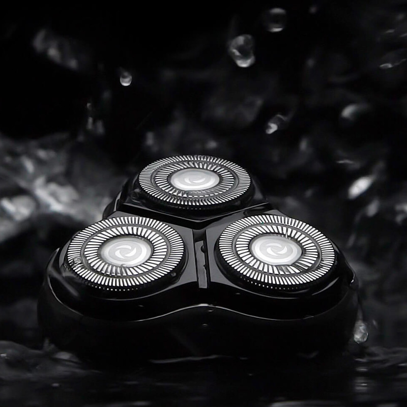 Youpin Enchen Black Stone 3D Float ShaverHead Double Rings Razor Cutter Heads CutterHead for Men Placement ShaverHead