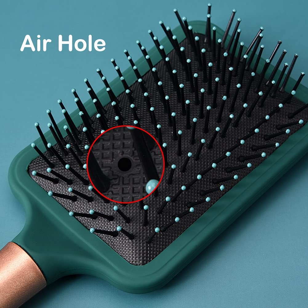 Barber Haar Bürste Anti Statische Massage Oval Kamm Mit Silikon Kissen Basis Entwirren Pinsel Runde Haar Pinsel Vent Haar Pinsel