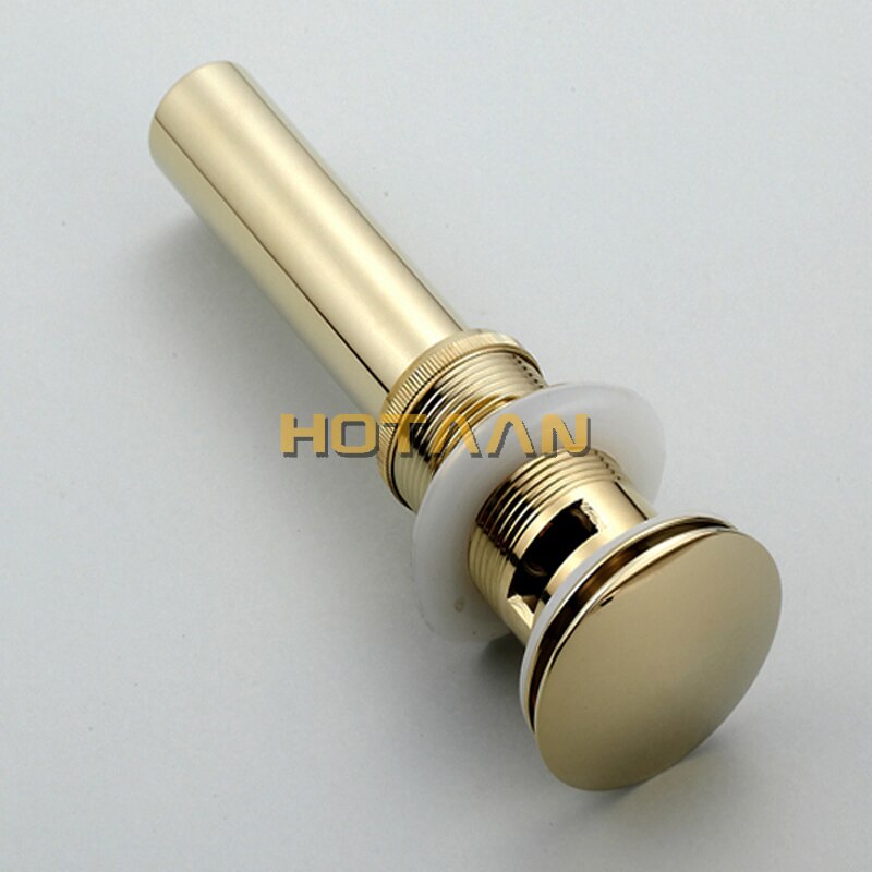 En Retail Modern Golden Brass Basin Sink Drain Waste Vanity Afdruiprek Wastafel Afval