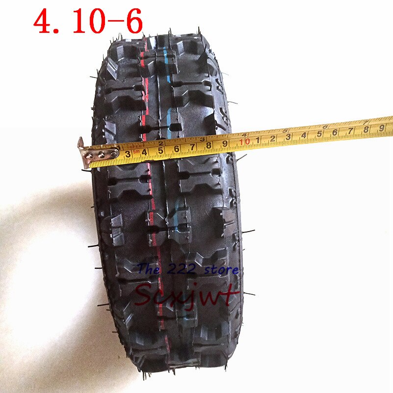 Neumáticos para quitanieves de 4,10-6 pulgadas, neumáticos de playa de 4,10-6 pulgadas, neumáticos para ruedas ATV Quad Go Kart butterfly flower con tubo interno