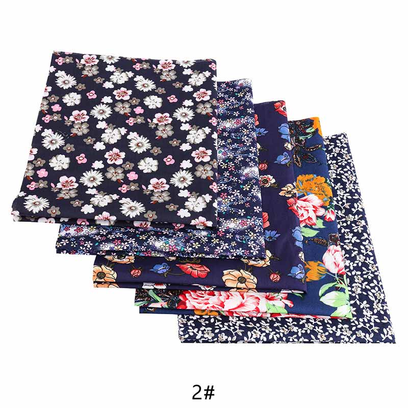 Tissu en popeline de coton imprimé doux 1/4 yards, tissu en Patchwork marine, 133x72, pour bricolage literie et accessoires faits à la main TJ1253: 2