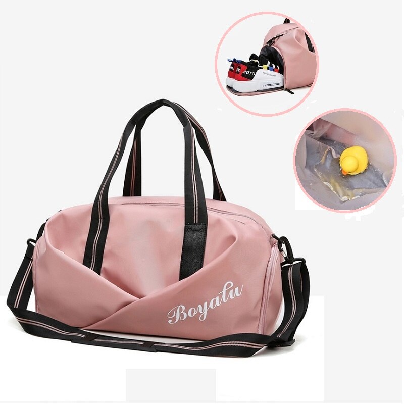 Neue Frauen Sporttasche Sport Fitness Ausbildung Handtasche Mit Schuhe Fach Reise Trockenen Und Nassen Trennung Yoga Schwimmen Sport Tasche