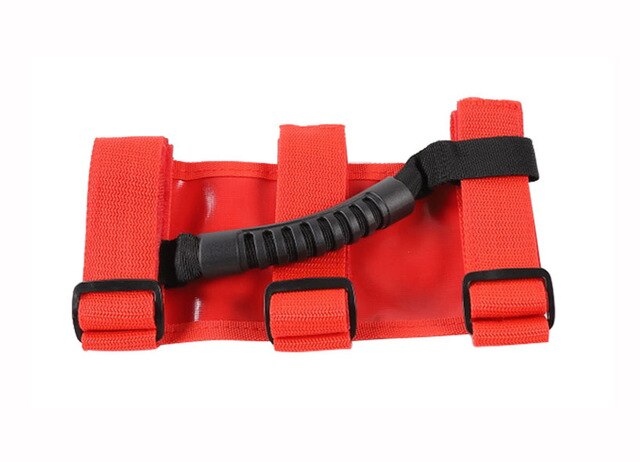 Roll Bar Grab Handles Roll Bar Grab Handles For Jeep Wrangler YJ TJ JK CJ Car 4x4 4WD Bar handles: 1pc red