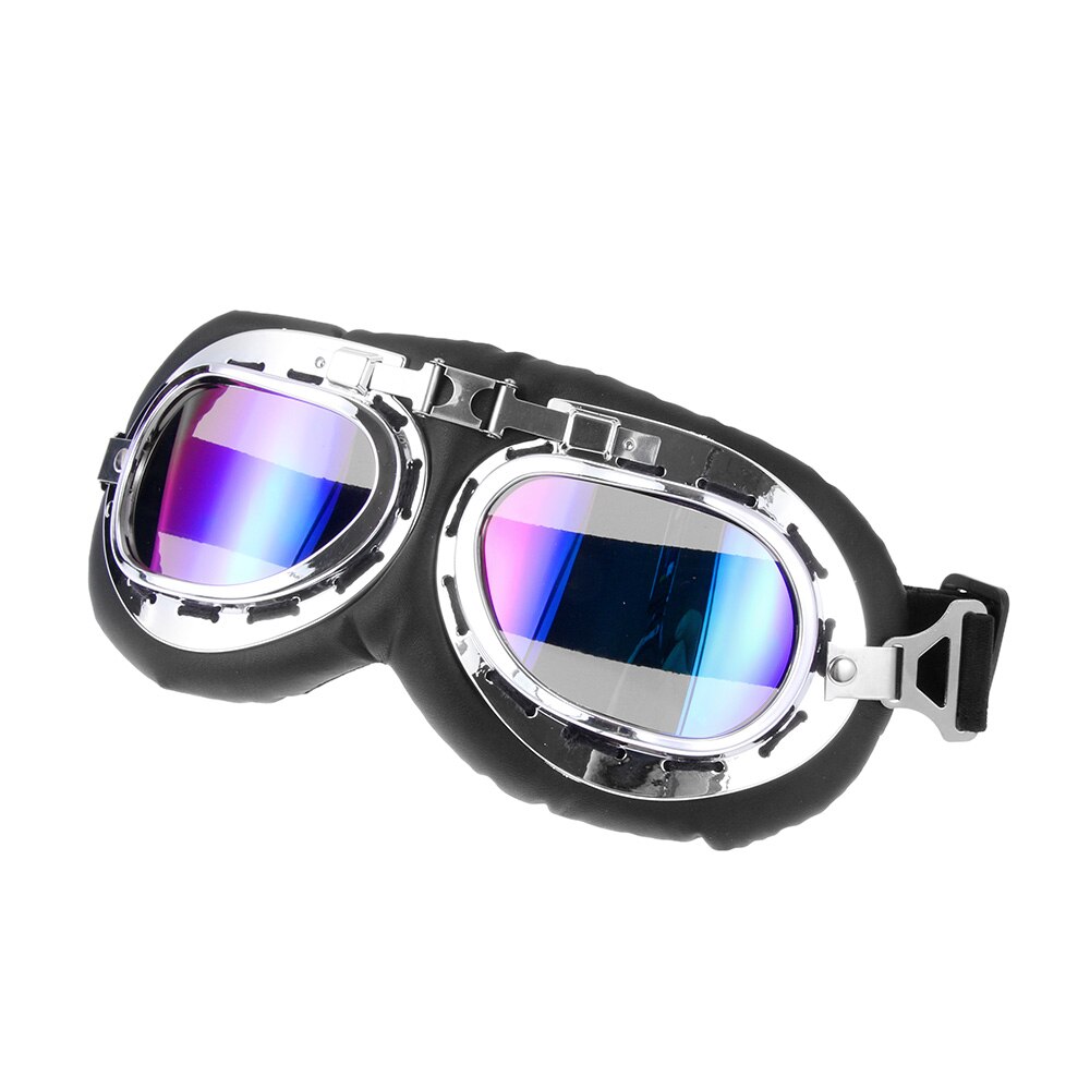 Retro vintage moto clássico óculos de proteção da motocicleta óculos proteção uv proteção à prova vento: 3