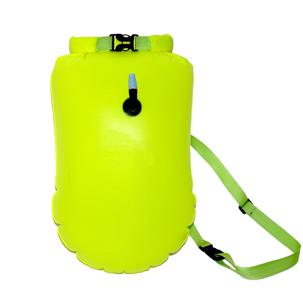 Bouée de bain pour nageurs Signal natation bulle épaissie Anti-noyade sac de plage tirer bouée pour enfants adultes B2Cshop: Jaune