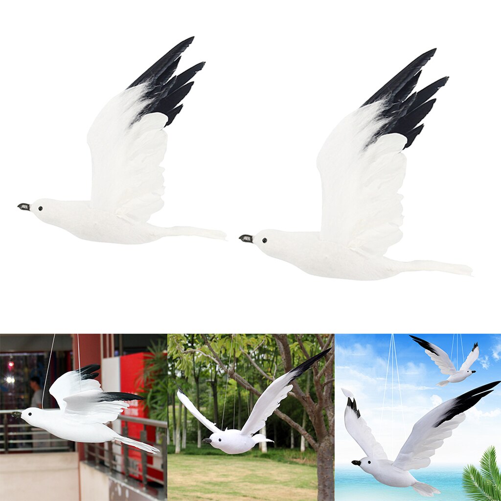 2pcs Realistic Flying Seagull Statue Indoor/Outdoo... – Grandado