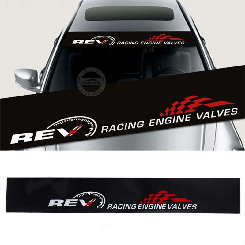 Przednia szyba przednia naklejka automatyczny samochód stylizacja okno naklejka czarny 130x21cm R9CE