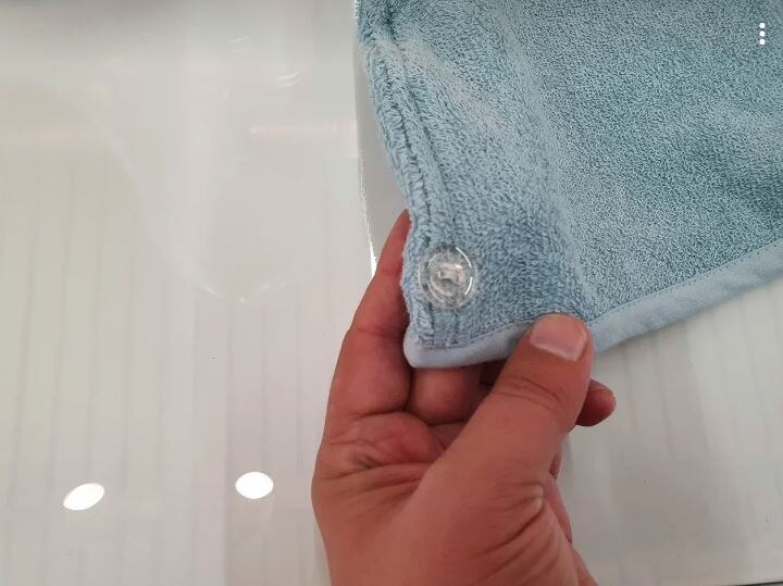 %100 bomullsfrotté efter dusch hår inpackning dam flickor dam handduk snabbtorkande hår hatt mössa turban huvudinpackning