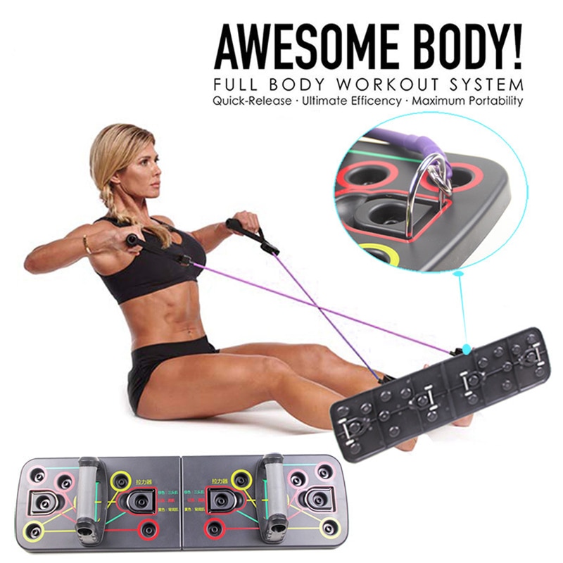 Corps entier exercice musculaire push up maison de support de coffre pliant entraînement musculaire conseil multifonction câble pousser stand