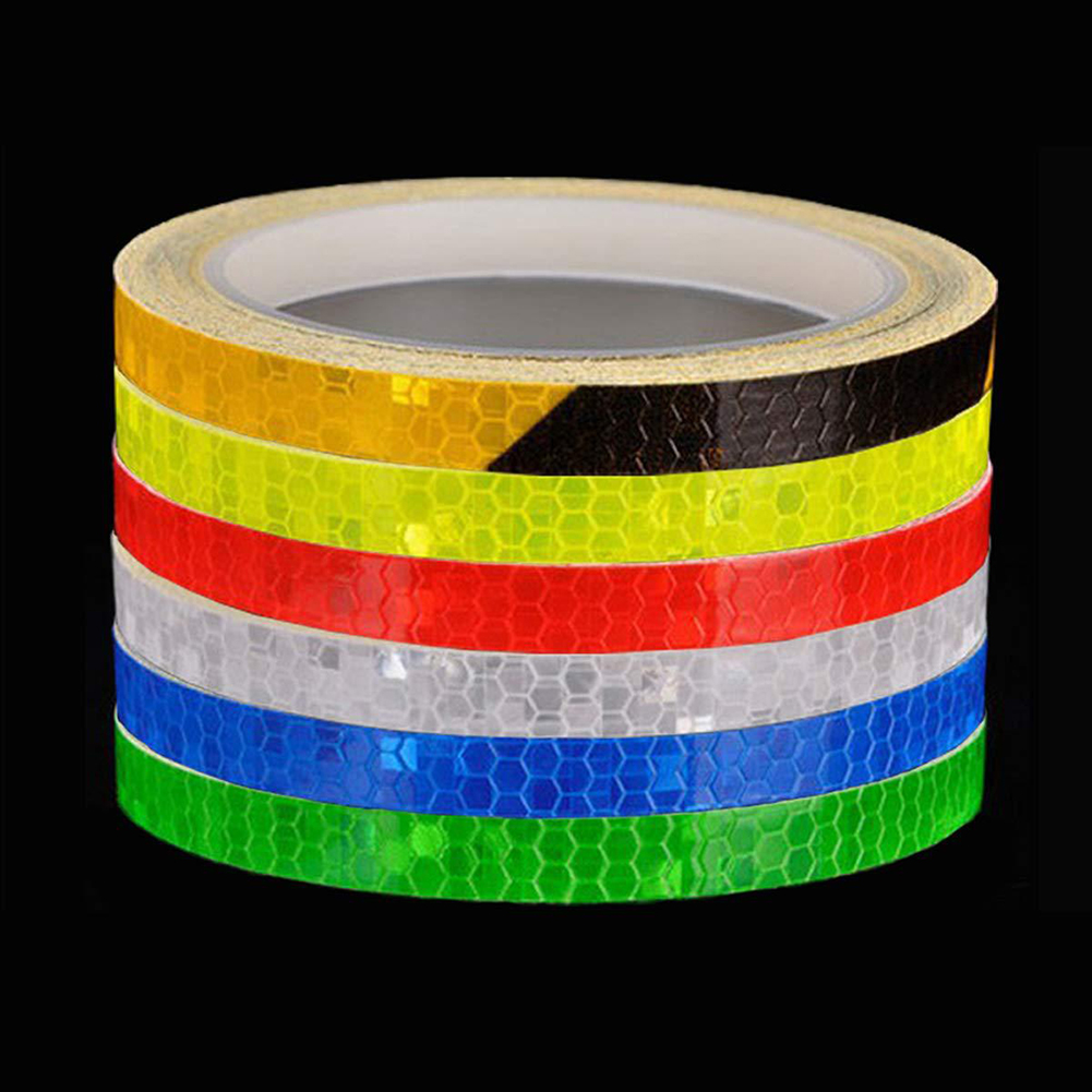 1cm*8m Bike Reflective Stickers Safety Warning Conspicuity Tape Film Sticker Strip Bicycle MTB Riding Cycling Accessories