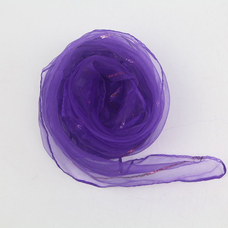 Pañuelos de baile de rendimiento de Kindergarten para niños, accesorios de pañuelo cuadrado para malabares de alambre dorado de Color caramelo brillante: 4