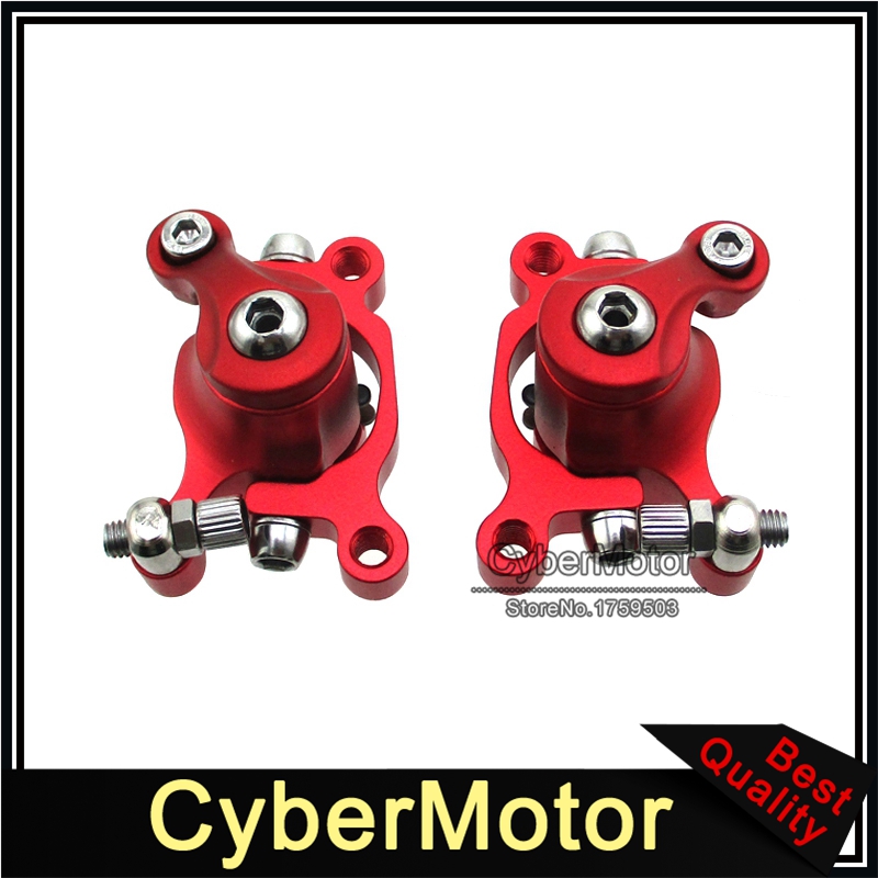 Red Left & Right Side Brake Calipers For Electric Scooter E-Scooter
