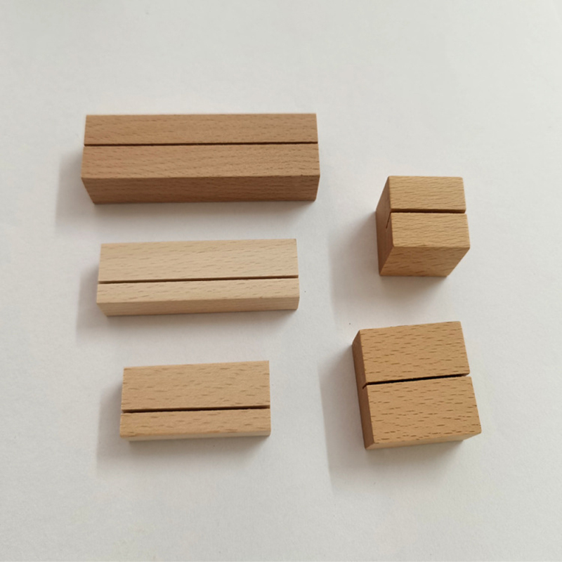 5PCS/lot Wooden Card Display Stand Postcard Wood Pallet Desktop Seat Card Holder DIY Party Decoration