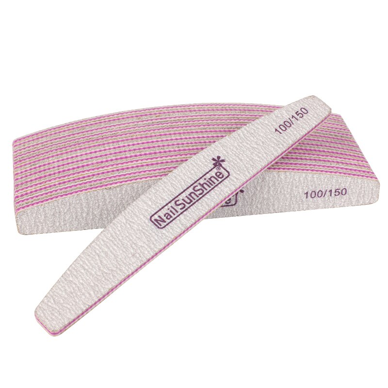 10pcs Acryl Nail Files Block Buffer Voor Manicure UV Gel Nagellak Bestand 100/150 grit Sterke Schuurpapier Manicure Nail care Tool