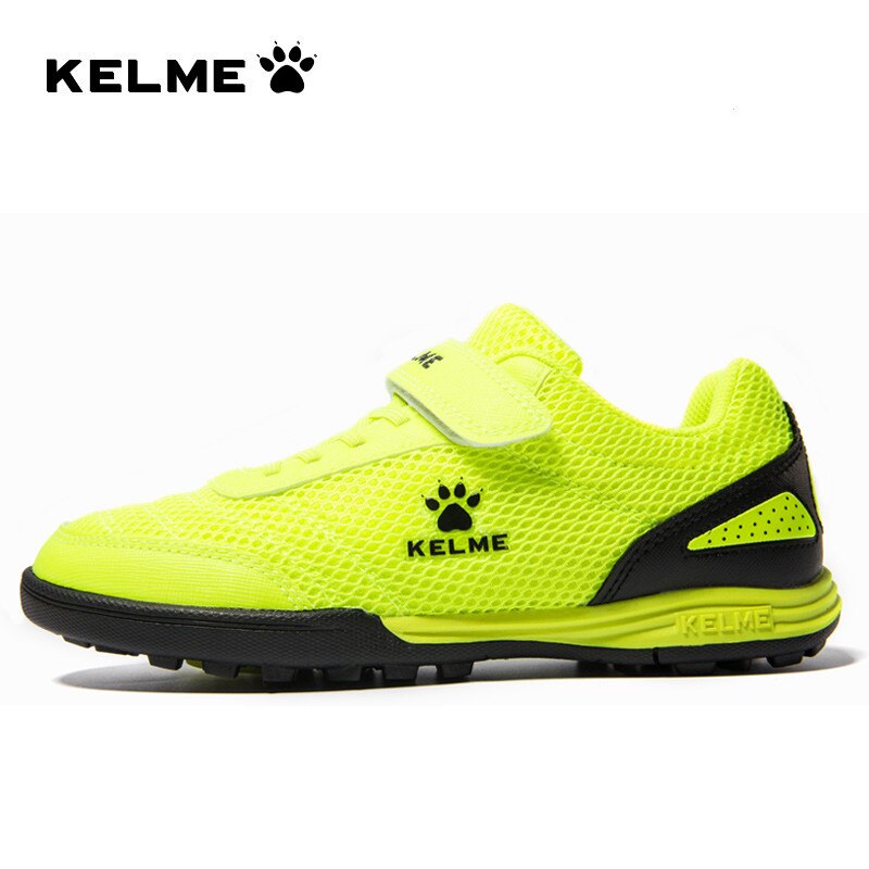 Kelme børnefodboldsko hg sål fodboldstøvler fodboldsneakers lette træningssko børn sportstøj mærke 6873003: Guld / 5