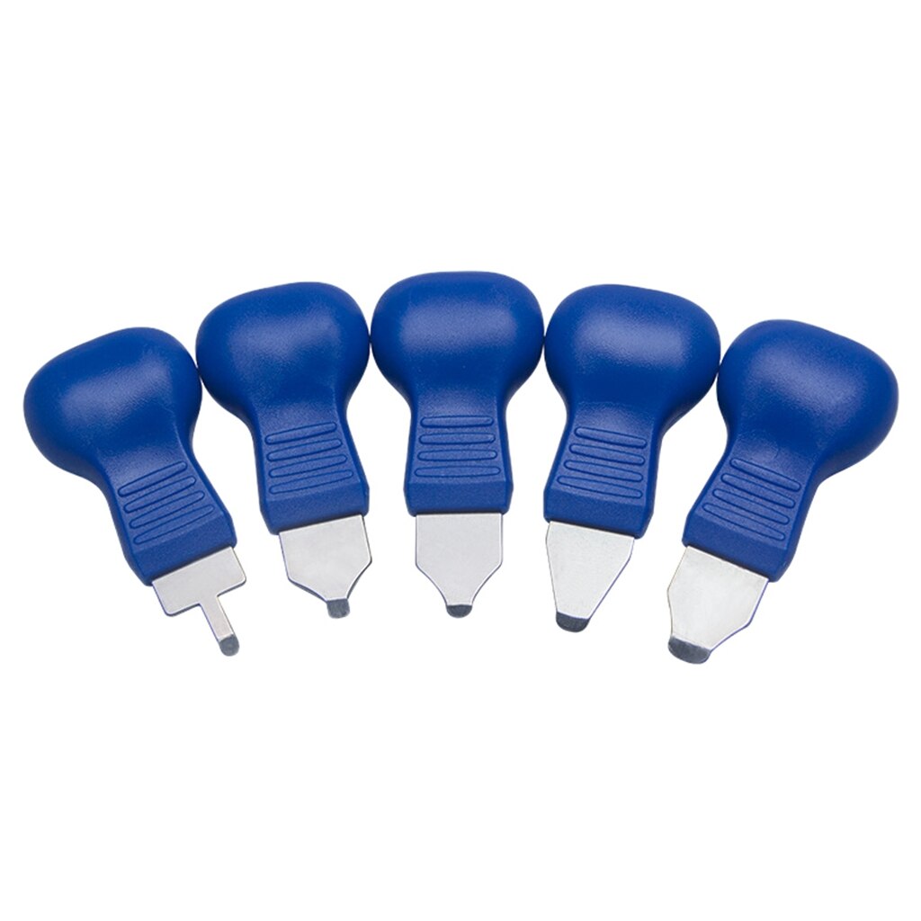5 Soorten Horloge Reparatie Tool Kit Horlogemaker Case Remover Opener: Blauw