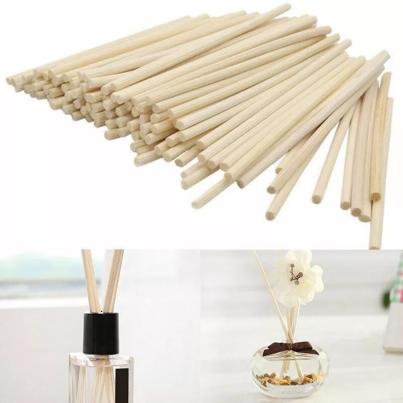 10pcs Natural Rattan Diffuser Premium Replacement Rattan Sticks Aromatic Sticks For Fragrance For Home Bedroom Washroom Decor