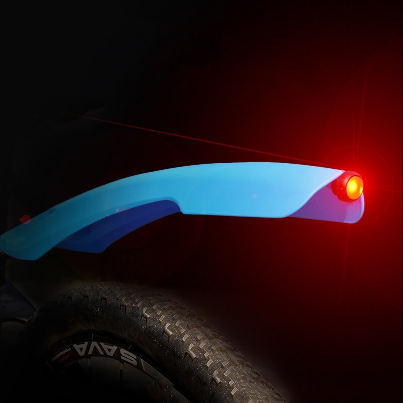 Staart Led-verlichting Mtb Fiets Spatbord Spatbord Mountainbike Voor Achter Spatbord Vleugel Plastic Fietsen Spatbord Onderdelen Accessoires